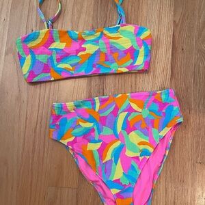 Show Me Your MuMu Neon Geometric Bikini
